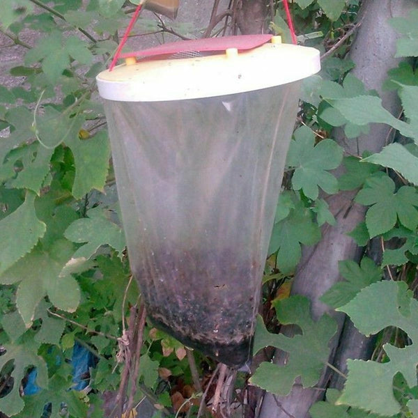 1PCS FLY BAG TRAP RED TOP CATCHER KILLS 20,000 FLIES INSECTS PEST CONTROL K