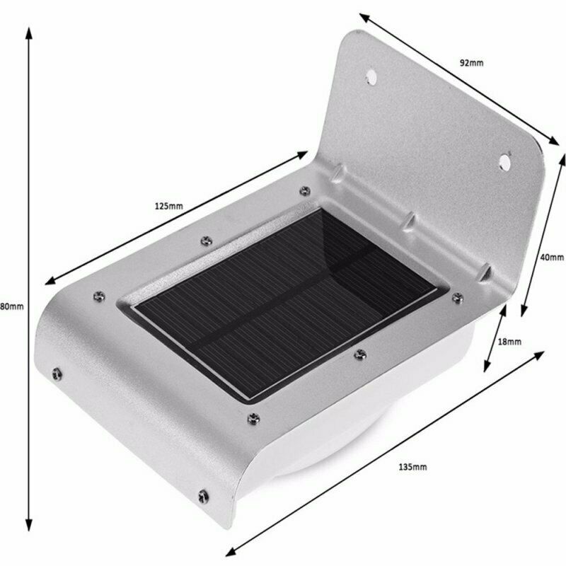 Durable 16LED Waterproof Solar Energy Lamp Human Body Induction Wall Lamp