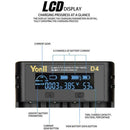 Intelligent LCD Charger 4 Slot For  21700 26650 AAA Battery AA Lithium F8K8