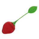 Strawberry Design Silicone Tea Infuser Strainer - Red and Green / Suitable