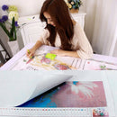 Diy 5D Diamond Painting By Number Kit, Cute Cat Crystal Rhinestone Embroide