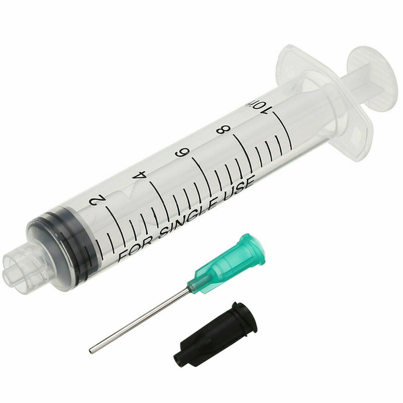 1 set 10ml Non-sterile Syringe with 18G Blunt Tip Needle & Black Storage Cap