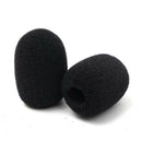 10 X Mini Microphone Windscreen Foam Cover for Lapel Lavalier Headset Mic Black