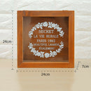 9 Section Wooden Chic Tea Box Compartments Container Bag Chest Storage Spic E4C2