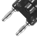 Audio Speaker Cable Connector BNC Female to 4mm Dual Banana Plug Black