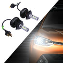 2pcs H4 50W Car LED Headlamp Vehicle Driving Headlight Front Fog Light Bulb