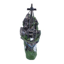 Fishing Boat Fish Tank Ornament Decoration for aquarium, aquarium decoratio D5H8