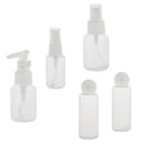 5 Pcs Empty Makeup Spray Bottle Lotion Shampoo Perfume Container Travel Kit