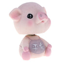 Bobble Head Pig Bobbing Heads Animal Pet Toys for Car Vehicle Decoration A