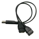 USB 2.0 Y Adapter Male To 2 Dual Female Jack Y Splitter Cord Cable Adapter