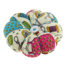 Fabric Pumpkin Shape Sewing Pins Wrist Cushion for Home Sewing Accessories