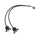 New 9 Pin to Dual USB 2.0 Type A Female Header Adapter Cable Motherboard J ou Hn