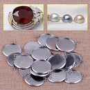 20 25mm Round Necklace Pendant Setting Tray fit for Cabochon Findings Bezel Base