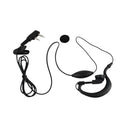 2pcs 2.5mm/3.5mm K Type Hanging Earphone with Microphone for Kenwood Baofeng