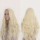 Women Full Wigs Long Straight Curly Hair  Resistant Synthetic Fashion