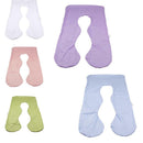 Pregnancy Pillow Case Replace Cover Fits 46"x26" U Shape Body Pillow Violet