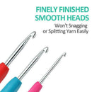 8x Crochet Hook Set Ergonomic Yarn Grip Kit Knitting Needle Tool Sewing N7Q4
