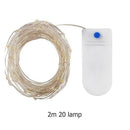2m 20 LED Christmas Fairy Light String with Button Battery Box (4 Colors) A