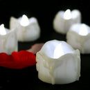 Flickering Yellow Flame LED Candle Pillar For Weddings