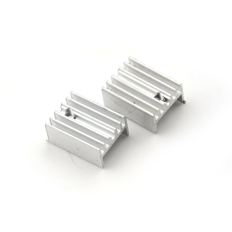 10x Aluminum Heatsink Heat Sink Sets for TO-220 Transistor 20x15x10mm JR