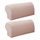 Sofa Armrest Covers Washable Loveseat Protectors with Flannel Checked Design