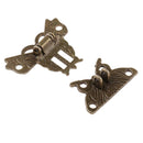 1pc Zinc Alloy Butterfly Shape Latch Hasp for Jewelry Box Cabinet Decoration