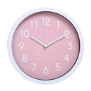 25cm Super Quite Clock Non Ticking Quartz Wall Clock Home Decor Pink