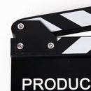 Acrylic Clapperboard TV Film Movie Slate Director Action Accessory Black Stripe