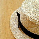 Cute Child Girls Straw Hat Bowknot Sun Hat Kids Large Brim Beach Summer Boa