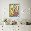 5D DIY Special Shaped Diamond Painting Religious Cross Stitch Kit Decor