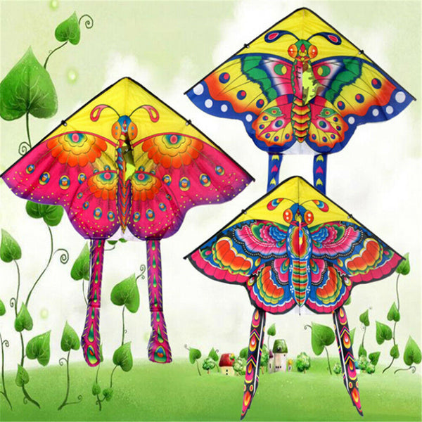 90*55cm Rainbow Butterfly Kite Outdoor Foldable Kids Kite With 50M ControlLin 3c