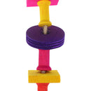 Colorful Wood Parrot Toys Durable Macaw Cage Chew Swing Bird Conure Pet To OZ