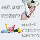 1X(Dog Rope Toys Cute Animals Design,Cotton Puppy Toys For Small Dogs.Rope