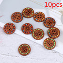 10pcs Wooden Buttons Natural Sewing Buttons Craft Clothes Decor clothing CraftME