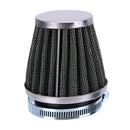48mm 2 Layer Steel Net Filter Gauze Motorcycle Clamp-on Air Filter Cleaner