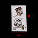 1X Makeup Cute Owl Tattoo Arm Body Art Waterproof Temporary Tattoo Stickers B.AU