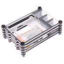 9-Layer Acrylic Two-color Case with Cooling Fan for Raspberry Pi 4 FTME