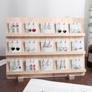 Fashion Wood Jewelry Display Necklace Charms Jewelry Display Tray Pendant E
