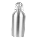 Beer Growler Stainless Steel Swing Top Hip Flask Bottle Travel Picnic 2.5L