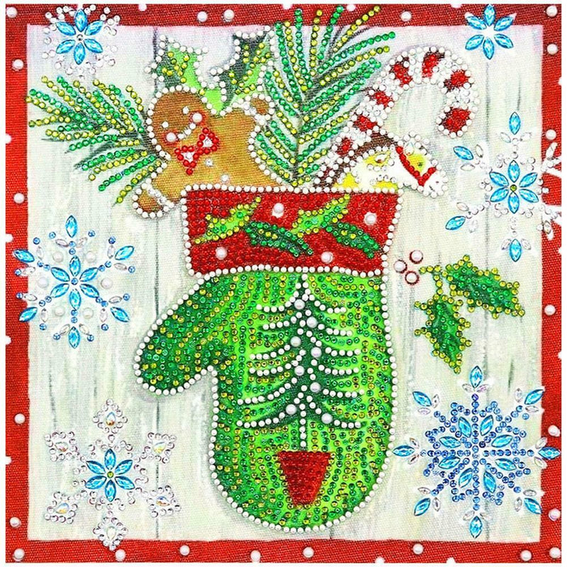 5D DIY Special Shaped Diamond Painting Gloves Cross Stitch Craft Kit Decor