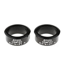 Black Road Bike Handlebar - Shim/Reducer - 31.8mm To 25.4mm Aluminium Alloy