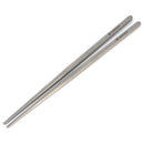 Outdoor Titanium Round Square Chopsticks With Aluminum Tube Cover Camping Pic OZ