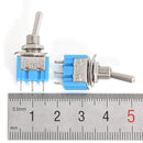 5Pcs AC 3A/250V 6A/125V ON/OFF SPDT Mini 2 Position Latching Toggle Switches