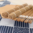 9Pcs/set Sushi Maker Roller Bamboo Rolling Japanese Sushi Mold Cooking ToolB Gw