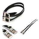 Cycling Road Bike Mountain Bicycle Toe Clips With Straps For Bike Pedal MO