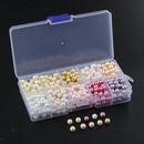 500Pcs Baking Painted Glass Loose Beads For Bracelet