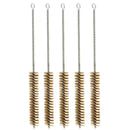 Pack of 5, Brass Brush Pipe Cleaners Teapot Nozzle Brush Set Bottle Tube Brush