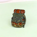 Camouflage Travel Backpack Brooches Badge Jacket Lapel Shirts Enamel Pins  A