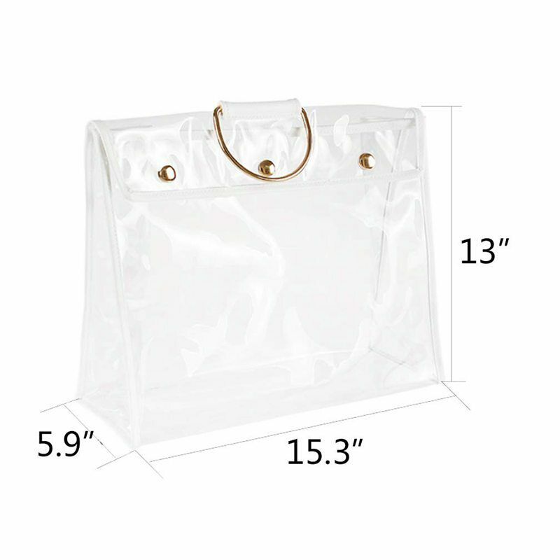 Transparent Dust Bag Clear Purse Organizer Dustproof Handbag Holder With Ma A4V8