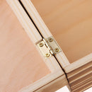 Wooden Cantilever Sewing Box Organizer, Needles, Thread, Scissors, Craft Storage